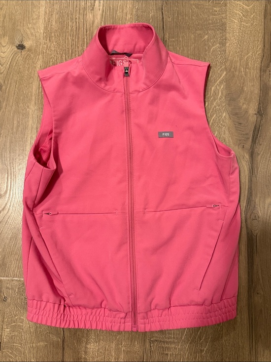 Figs Tops - Figs F’ing Pink Sydney Zip-Up  Vest